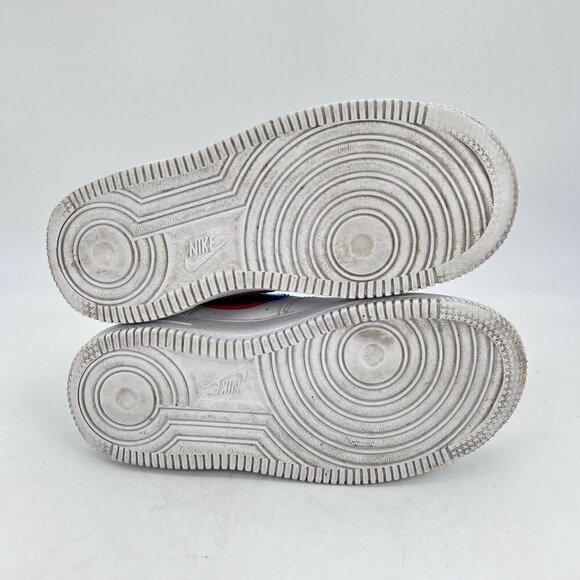 Nike Force 1 Lv8 Ksa 3d Glasses White Blue Red Youth Shoes CJ7160 100 Size 12C - Picture 11 of 12